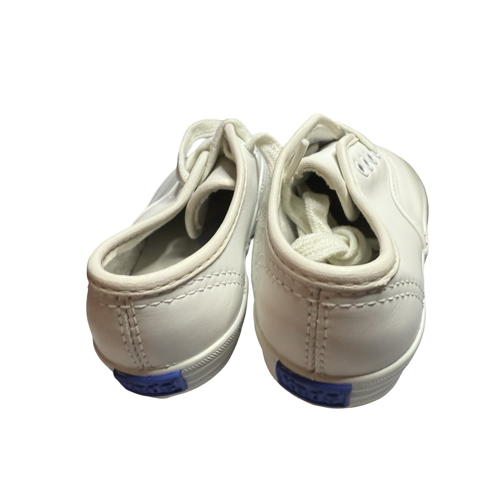 Vintage Keds 9 1/2 W Kids White Leather Champion Shoes Sneakers. — image 4 of 5